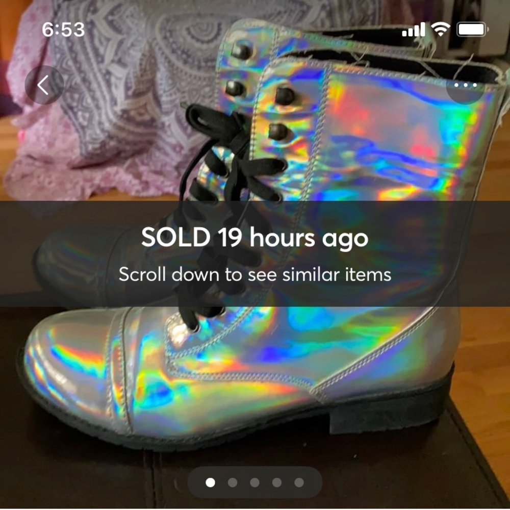 Holographic Combat Boots